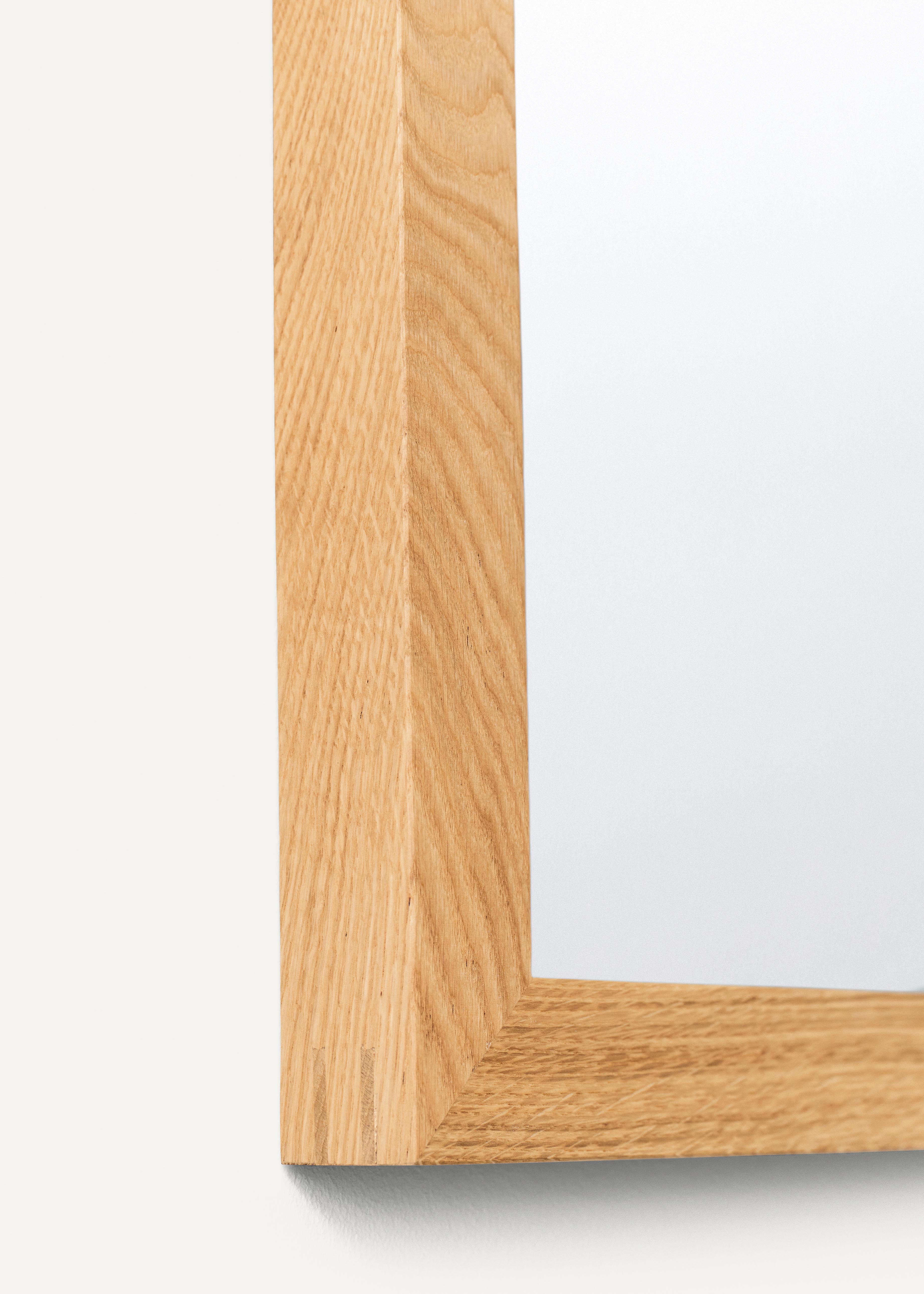 Square Mirror - Natural Oak
