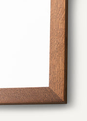 Square Mirror - Dark Oak
